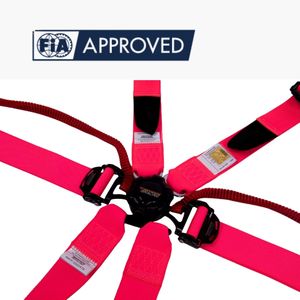 Cinturón de Seguridad de Carreras de 6 Puntos, 2 Pulgadas, FIA 8853-2016, Personalizado OEM ODM, Patente Taiwanesa, Costura de una Pieza, Cómodo, Liberación Rápida - Product Image 2