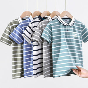 Camiseta de Verano Estilo Coreano para Niños, Camiseta Polo de Manga Corta para Niños Medianos y Grandes, Camiseta de Manga Corta para Niños al por Mayor - Product Image 1