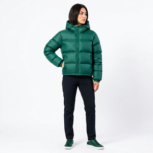 Vestes matelassées en polyester personnalisées avec logos brodés pour les marques indépendantes de vêtements streetwear - Product Image 4