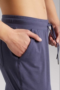 Pantalon de jogging bleu marine à taille élastique avec cordon de serrage et poches latérales, pantalon décontracté pour l'automne - Product Image 6