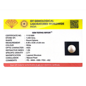 Loose Pearl Gemstone-5.15 Carat Premium Quality for Fine Jewelry - Product Image 3