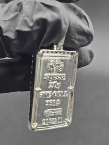 จี้ปลาคาร์ฟเงินแท้ 925 ประดับเพชรโมอิสซาไนต์ VVS แบบ Iced Out เครื่องประดับฮิปฮอป จี้วงกลมสั่งทำพิเศษสำหรับเป็นของขวัญ - Product Image 2