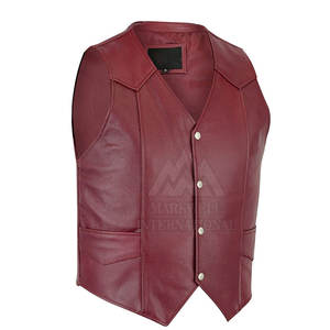 Chaleco de Cuero Suave de Alta Calidad para Hombre, Chaleco de Cuero de Diseño de Alta Calidad Hecho a Medida para Hombre 2026 - Product Image 2