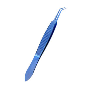 Pinces ophtalmiques en gros en acier inoxydable de haute qualité pour microchirurgie, revêtement bleu, certifiées CE, personnalisables - Product Image 5