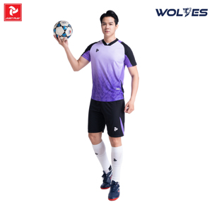 Maillot de football unisexe WOLVES JP de haute qualité, à séchage rapide, nouveau design, impression par transfert thermique, uniforme d'équipe 100% polyester - Product Image 5