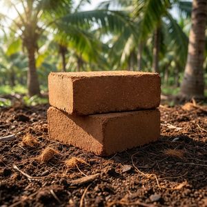 Bloque de Fibra de Coco 5kg 100% Natural, Turba de Coco de Alta Eficacia para Uso Agrícola, Atado, Jardinería y Paisajismo - Product Image 1