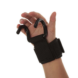 Ganchos para Levantamiento de Pesas, Dominadas, Remadas, Shrugs - Agarres de Neopreno Antideslizantes y Anti-Rotura con Correa Suave y Acolchado Grueso para Muñecas - Product Image 4