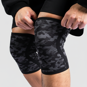 Genouillère de compression en néoprène 7 mm pour musculation, haltérophilie et squat, réglable - Product Image 1