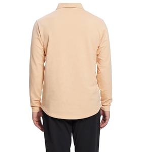 Nueva llegada ropa deportiva Polo camisa para hombres \ Running Fitness peso ligero algodón manga larga hombres Polo camisa - Product Image 3