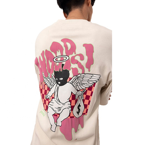 T-shirt pour homme de haute qualité 100% coton, dernier design, col rond, fitness, personnalisé, respirant, séchage rapide, manches courtes - Product Image 4