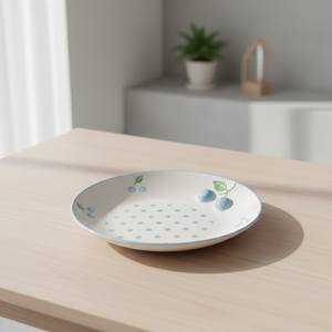 Plato Lateral de Porcelana Fina de Primera Calidad 3460985C-20, Nuevo, con Estampado de Arándanos y Puntos - Product Image 5