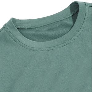 Conjunto corto de ropa deportiva informal de verano de 2 piezas personalizado para hombre, Camiseta y pantalón OEM de peso ligero con logotipo personalizado y patrón sólido - Product Image 4