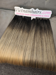 Premium Quality 100% Vietnamese Virgin Human Hair Full Cuticle Machine Double Weft Hair Extensions 100g <b>Bundle</b> for All Colors - Product Image 1