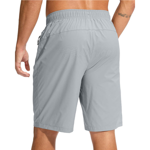 Shorts d'entraînement légers pour hommes en Spandex/Coton, taille mi-haute, respirants, pour le fitness, la course et les loisirs, couleur unie, été - Product Image 3