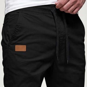 Pantalones Jogger Cargo Negros para Hombre, Pantalones Casuales Ligeros con Bolsillos Laterales y Dobladillo Elástico - Product Image 3