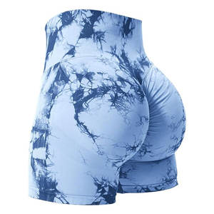 Shorts de yoga taille haute sans coutures effet ventre plat pour l'entraînement, la gym, le cyclisme, la course, le fitness et la détente - Product Image 5