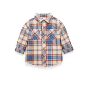 Nouvelle Arrivée Chemise à Manches Longues à Col Rabattu à Carreaux avec Patch Brodé Personnalisé pour Hommes Fournisseur du Bangladesh - Product Image 5