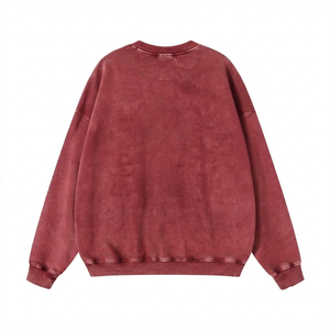 Sweat-shirt personnalisé délavé à l'acide OEM ODM, col rond teint en pièce vintage, 100% coton, unisexe, brodé, coupe classique, vente en gros de vêtements - Product Image 6