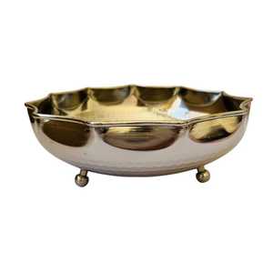 Cuencos para servir comida con base de bola, vajilla para frutas y ensaladas, cuencos plateados para decoración de mesa de fiesta, uso en fiestas - Product Image 1