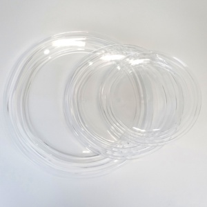 Plato de cena redondo transparente de plástico Acrílico - Product Image 3