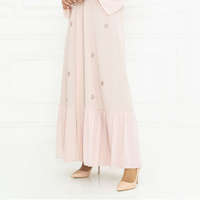 Hiyab Abaya de Alta Calidad, Personalizable, Ligero, Elástico en Cuatro Direcciones, Transpirable, Antiarrugas, Cómodo y Modesto para Mujeres Musulmanas