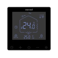 Termostato de Piso WiFi para Calefacción, 16A, Pantalla Táctil, Programable, con Sensor NTC Externo para Calefacción Hidrónica