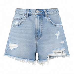 Shorts de Mezclilla Modernos para Mujer, para Atuendos Casuales, Transpirables, de Secado Rápido, Estilo Clásico Negro - Product Image 6