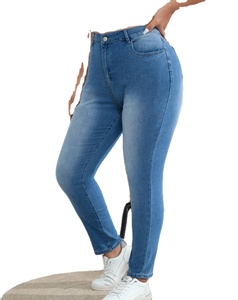 New Exclusive Fashion High Quality Women <b>Elastic</b> Stretch Casual Summer Eco-Friendly High <b>Waist</b> Skinny <b>Jeans</b> Pencil Pants Denim - Product Image 5