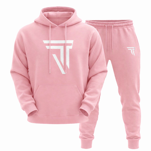 Survêtement d'hiver personnalisé pour homme avec capuche et cordon de serrage, impression par transfert thermique du logo personnalisé sur le devant, vente en gros - Product Image 6