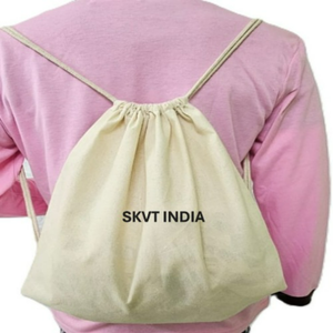 Eco-Friendly Waterproof Organic Cotton Men's <b>Drawstring</b> <b>Backpack</b> Physiological Curve Back 23L Capacity for Gym Travel Sports - Product Image 1