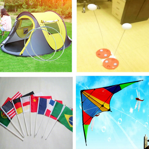 High Strength Fiberglass Rods, Custom Length Tent <b>Pole</b> Plant Stake Flag <b>Pole</b>, Outdoor <b>Garden</b> Religious Flag - Product Image 1