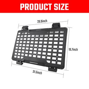 Sistema di Pannelli Molle per Finestrino Posteriore Jeep Wrangler JL 4 Porte 2018-2023, Sistema di Stoccaggio Modulare, Protezione e Decorazione, Portapacchi - Product Image 6