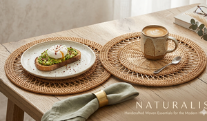 Venta al por mayor de Mantel de mimbre ecológico hermoso diseño artesanal para el hogar usando hotel restaurante hecho en Vietnam - Product Image 2