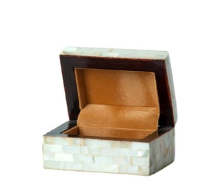 Handcrafted Mother of Pearl Bone and <b>Resin</b> Storage Box Set of 3 with Premium Finish for Home and Gift Use - Product Image 1