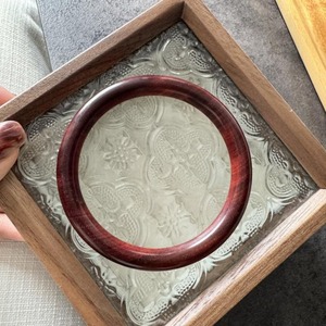 Juego de brazaletes de madera indios hechos a mano para mujer, joyería étnica tradicional, accesorios de moda para ocasiones festivas - Product Image 3