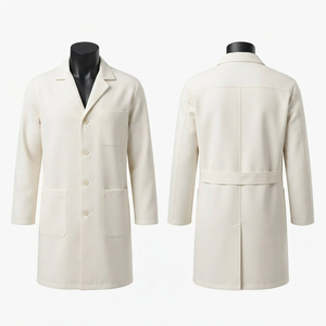 Sales Blackhardson Premium White Lab <b>Coat</b> 280 GSM Poly Viscose Fabric Custom Logo Embroidery <b>Long</b> Sleeve Unisex Hospital - Product Image 1
