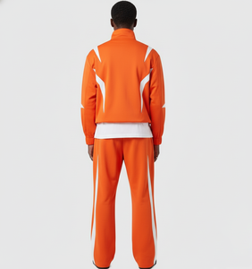 Custom Sportwear Streetwear Casual Tracksuit Men <b>Jacket</b> and Jogger Set <b>Reflective</b> Windbreaker Polyester Sets - Product Image 3