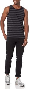 Men's Striped Knitted Sleeveless Tank Top O-Neck Casual Muscle <b>Vest</b> Plus Size - Product Image 2