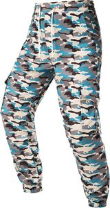 Pantalon de jogging décontracté pour homme, imprimé camouflage, taille élastique avec cordon de serrage, poches cargo, style printemps, en polyester mi-lourd - Product Image 2