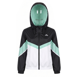 Wholesale <b>Windbreaker</b> Zipper Hoodie Lightweight Hiking <b>Camping</b> Hooded Jacket Rainproof Soft Shell Custom Logo Nylon Jackets - Product Image 4