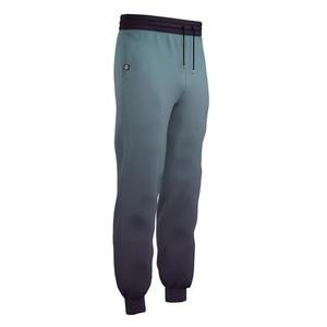 Pantalones Deportivos Negros Bordados para Hombre con Cara Sonriente Amarilla en la Pierna Izquierda, Joggers Casuales con Cintura Elástica y Cordón Ajustable para Otoño - Product Image 5