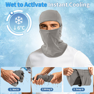 High Quality Summer <b>Balaclava</b> Windproof Dustproof Face Guard For Biker Rider Breathable Cooling Fabric Tactical Style Sports - Product Image 2