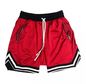Pantalones Cortos Deportivos de Malla Vintage de Alta Calidad para Hombre, de Secado Rápido, con Bolsillos con Cremallera, Estilo Urbano, 2026 - Product Image 1