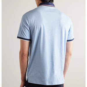 Camisa de Golf Casual para Hombre, de Manga Corta, con Botones, Personalizada, de Color Sólido, Transpirable, Antiarrugas, de Secado Rápido, 100% Algodón Tejido - Product Image 5