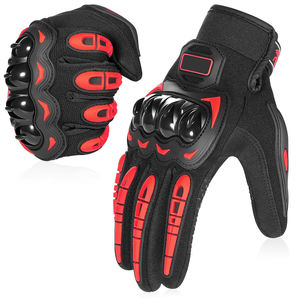 Guantes de Motociclismo de Cuero Genuino al por Mayor, Protección Completa para los Dedos, Unisex, Resistentes al Viento, Transpirables, Personalizables OEM - Product Image 1