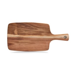 Planche à découper rectangulaire en bois naturel écologique REHMAN CRAFT avec poignée intégrée, épaisseur 1,5 cm, compatible lave-vaisselle - Product Image 2