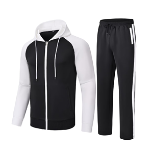 Ensemble de survêtements pour hommes, confortables, élégants, de qualité supérieure, multicolores, tricotés, personnalisés, en spandex/coton, à séchage rapide - Product Image 3