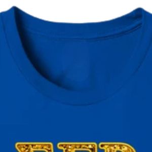 Camiseta con Gráfico de Letras Griegas Personalizadas, Diseño de Lentejuelas Bordadas Simuladas, Manga Corta, Estilo Moderno - Product Image 6