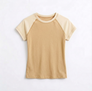 Camiseta de Manga Corta para Mujer, Tallas Grandes, Casual, Verano, con Logotipo Personalizado, Estampado Sólido, Transpirable, Precio Económico, Superventas - Product Image 4