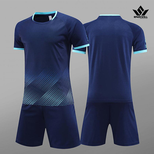 เสื้อยืดเทนนิสสีฟ้าสำหรับผู้ชาย คอกลม แขนสั้น พิมพ์ลายไล่ระดับสี ระบายเหงื่อได้ดี เสื้อยืดกีฬาฤดูร้อน - Product Image 3